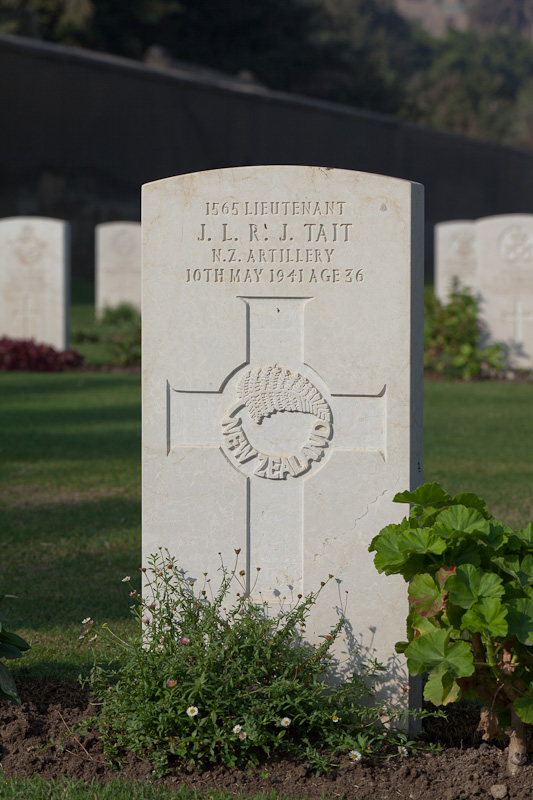 John Lewis Richard Jessop Tait | New Zealand War Graves Project