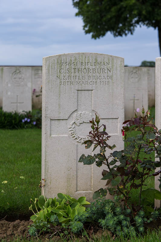 Charles Sidney Thorburn | New Zealand War Graves Project