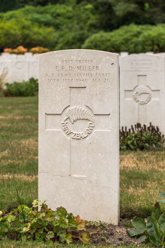 Ian Francis Desmond Miller | New Zealand War Graves Project